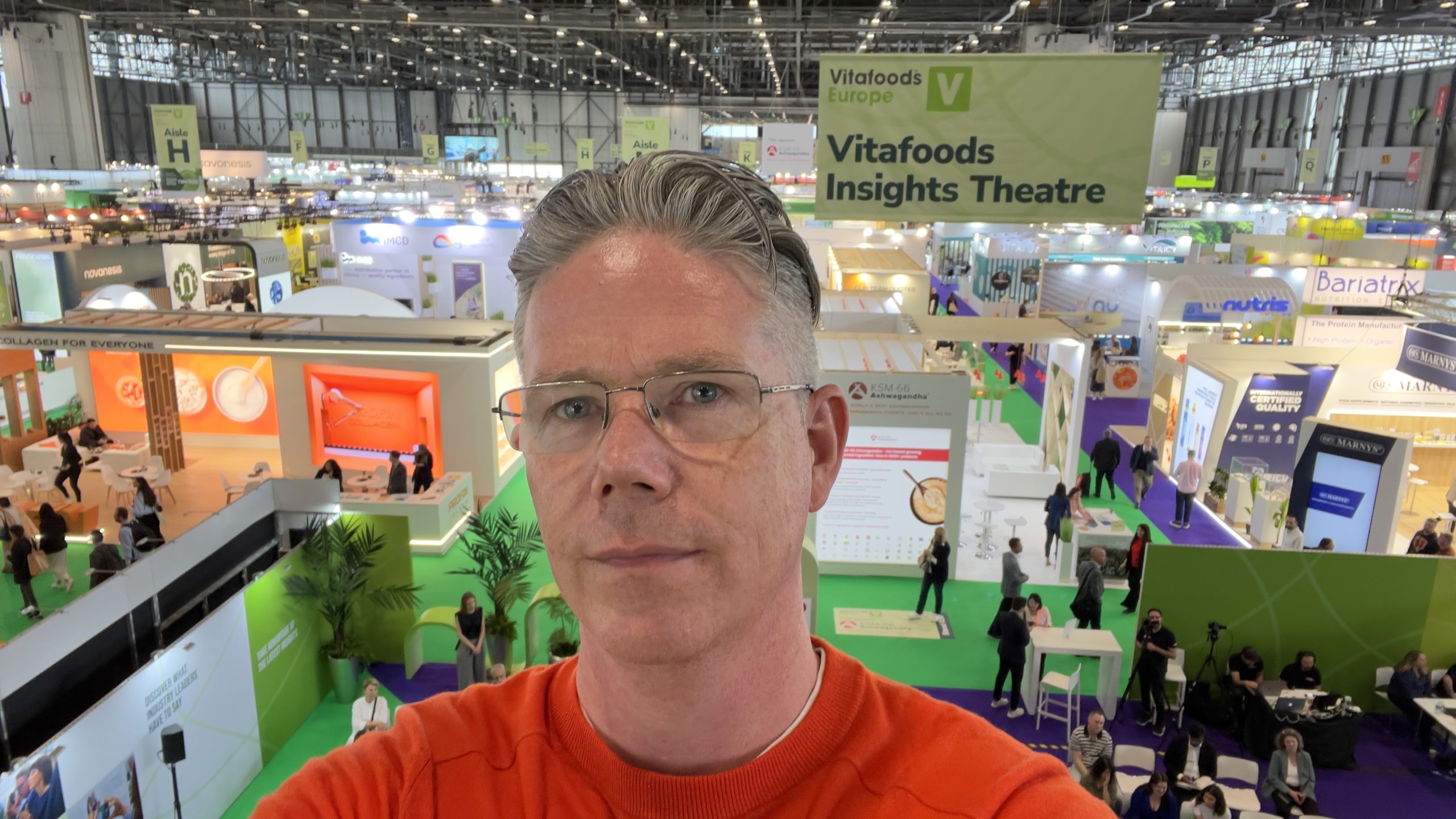 Stuart at VitaFoods 2024.