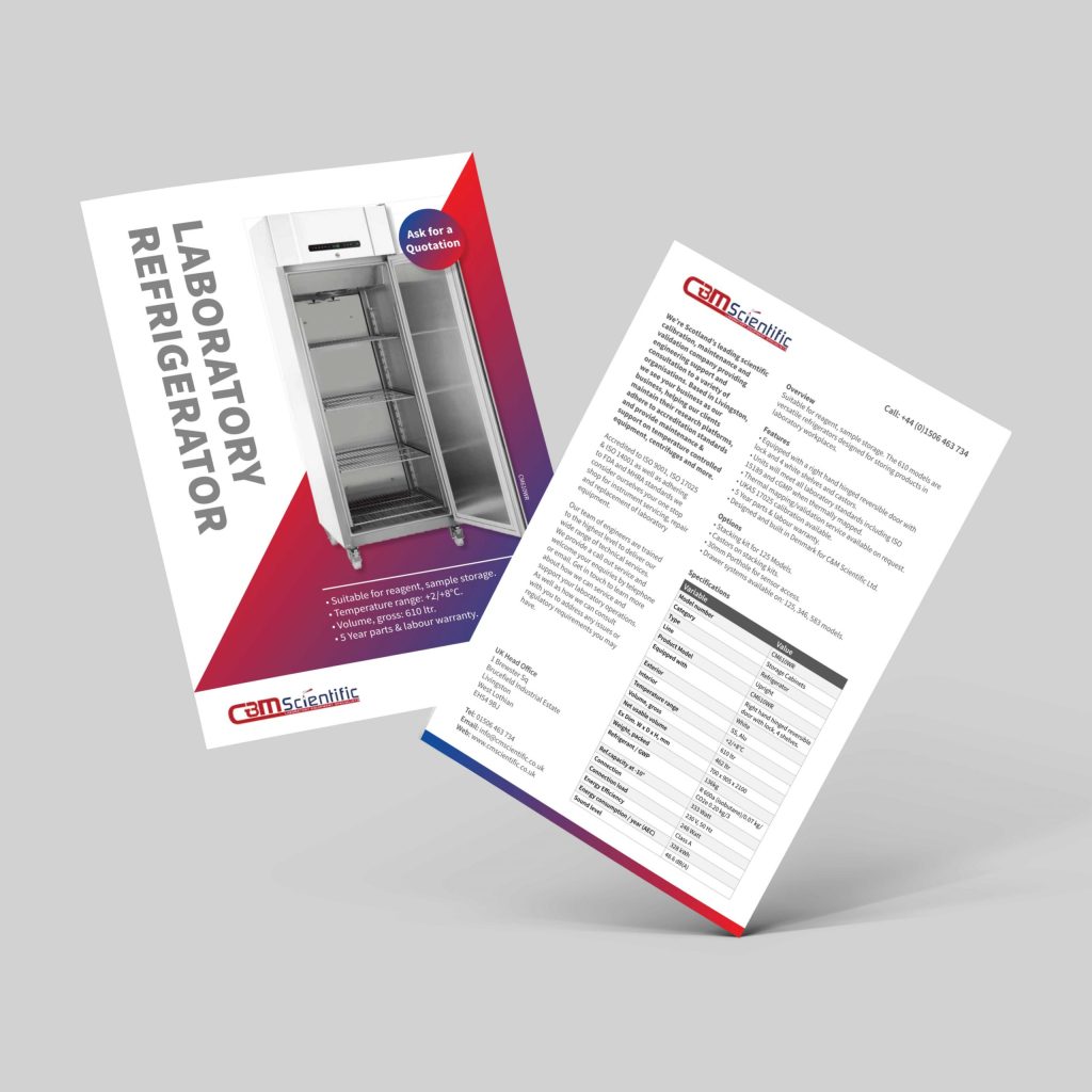 C&m Scientific Specification Sheet